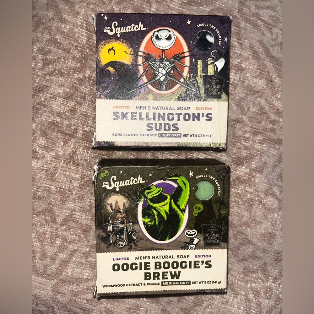 Dr. Squatch Skellington's Suds and Oogie Boogie's Brew Soap Set